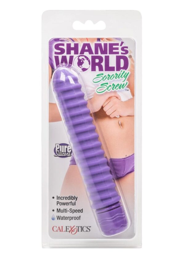 Shane`s World Sorority Screw Silicone Vibrator - Purple