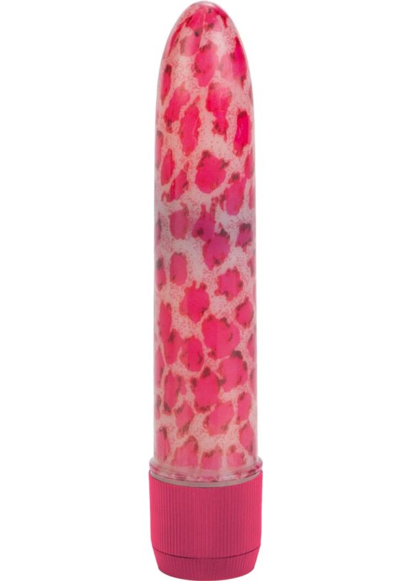 Leopard Waterproof Mini Massager 4.5in - Pink - Image 2