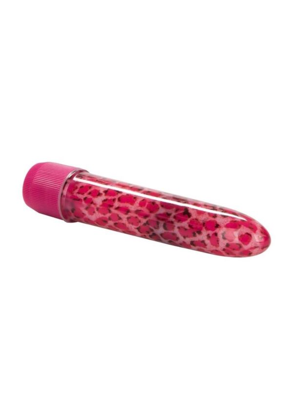 Leopard Waterproof Mini Massager 4.5in - Pink - Image 3