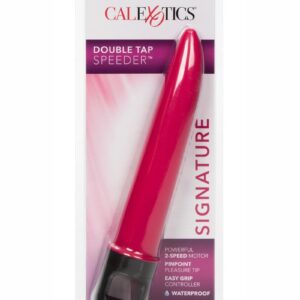 Double Tap Speeder Vibrator - Pink