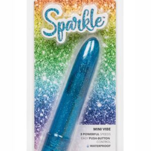 Sparkle Mini Vibrator - Blue
