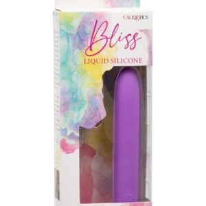Bliss Liquid Silicone Rechargeable Mini Vibrator - Purple