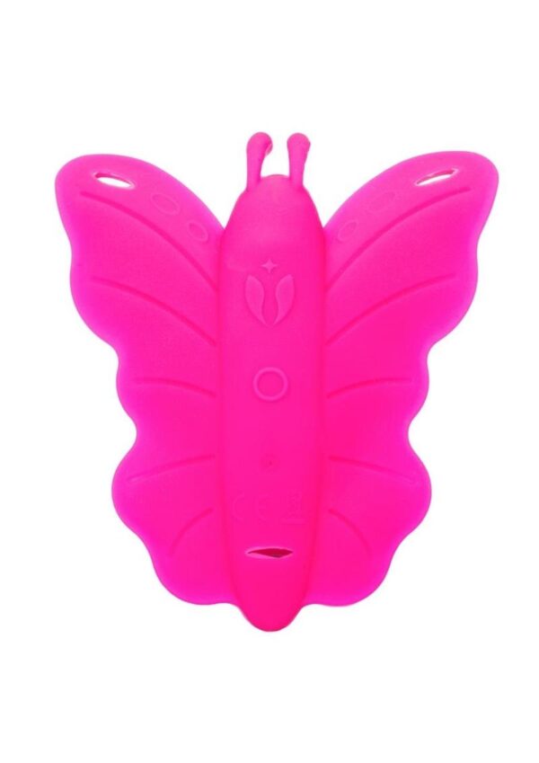 Venus Butterfly Silicone Rechargeable Strap-On with Remote Control - Pink - Image 3