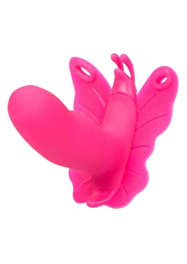Venus Butterfly Silicone Rechargeable Strap-On with Remote Control - Pink - Image 4