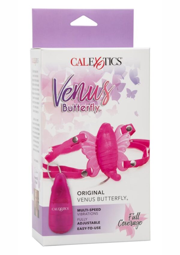 Venus Butterfly Original Strap-On with Wired Remote Control - Pink