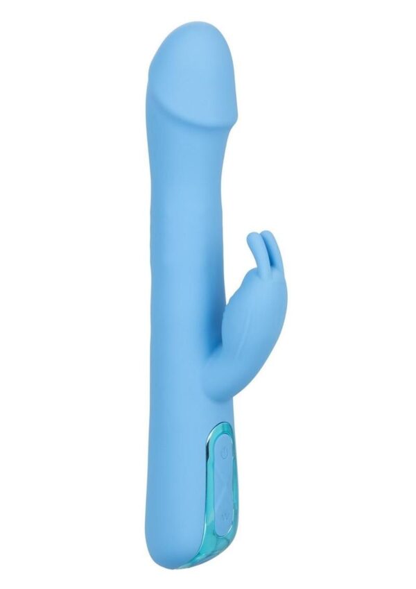 Jack Rabbit Elite Rotating Rabbit Silicone Rechargeable Vibrator - Blue - Image 2
