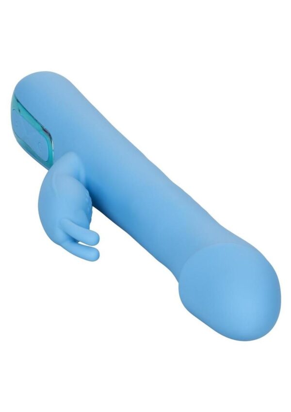 Jack Rabbit Elite Rotating Rabbit Silicone Rechargeable Vibrator - Blue - Image 3
