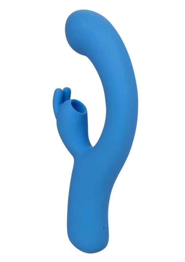 Jack Rabbit Elite Suction Rabbit Rechargeable Silicone Vibrator with Clitoral Stimulator - Blue - Image 2