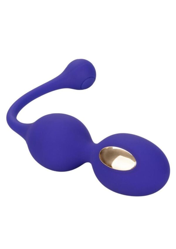 Impulse Intimate E-stimulator Silicone Rechargeable Dual Kegel Balls with Remote Control - Purple - Image 3