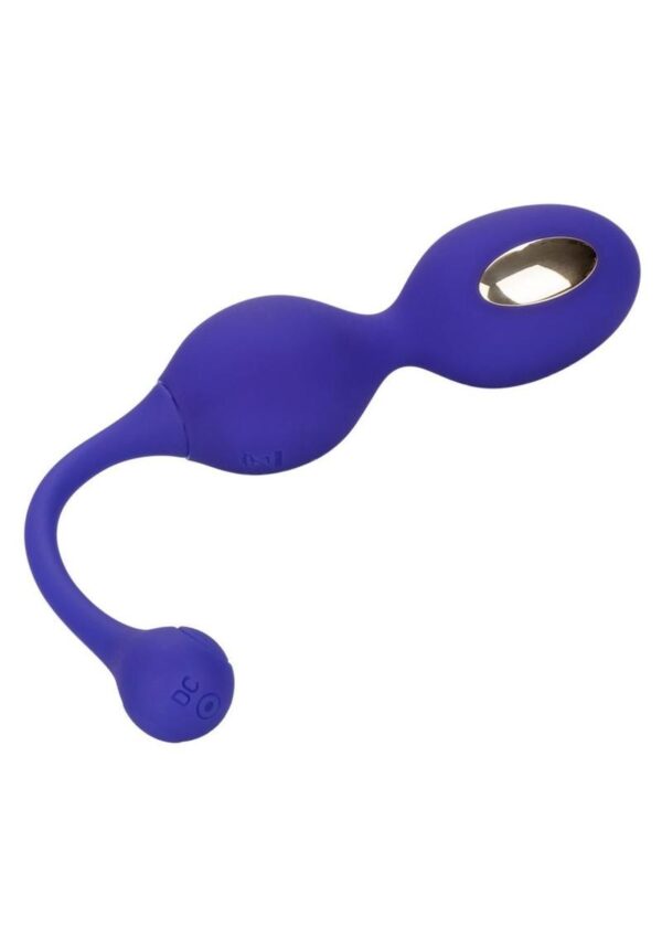 Impulse Intimate E-stimulator Silicone Rechargeable Dual Kegel Balls with Remote Control - Purple - Image 4