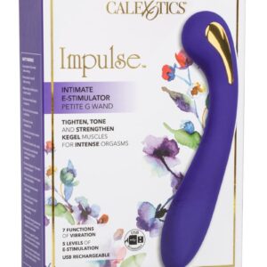 Impulse Intimate E-Stimulator Petite G Wand Rechargeable Silicone Vibrating Wand Massager - Purple