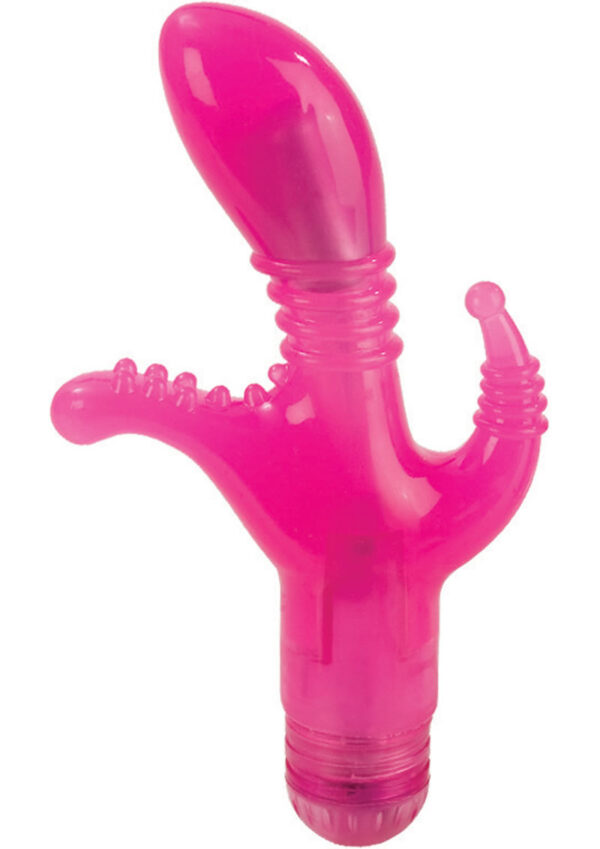 Triple Tease Vibrator - Pink - Image 2