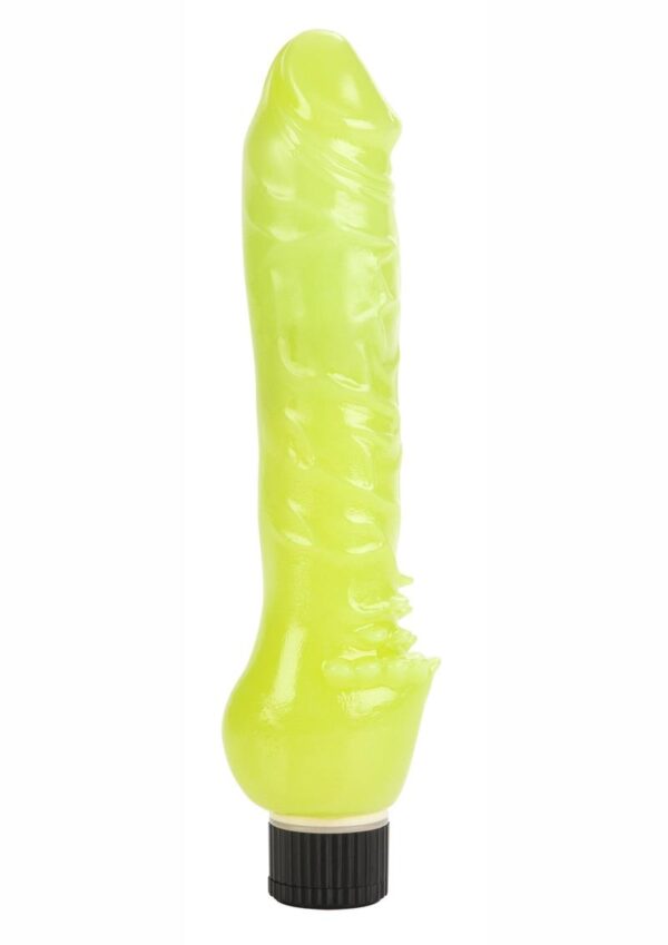 Glow-In-The-Dark Jelly Vibrator - Green - Image 2