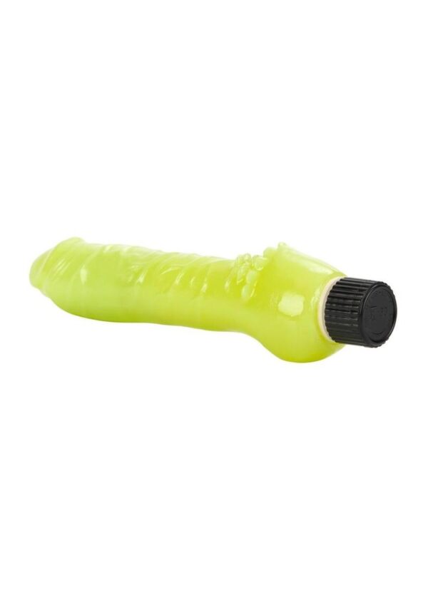Glow-In-The-Dark Jelly Vibrator - Green - Image 4