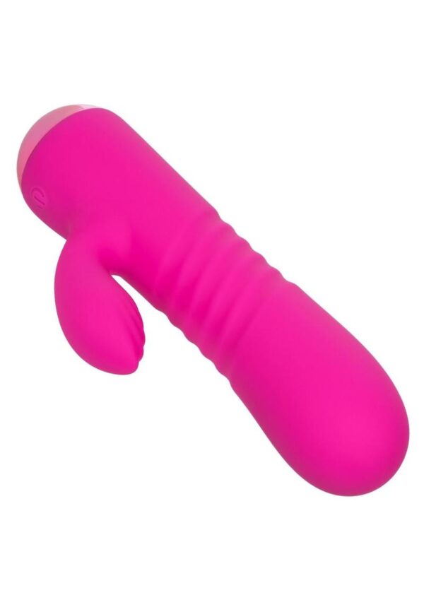 Thicc Chubby Honey Dual Motor Vibrator with Clitoral Stimulator - Pink - Image 3