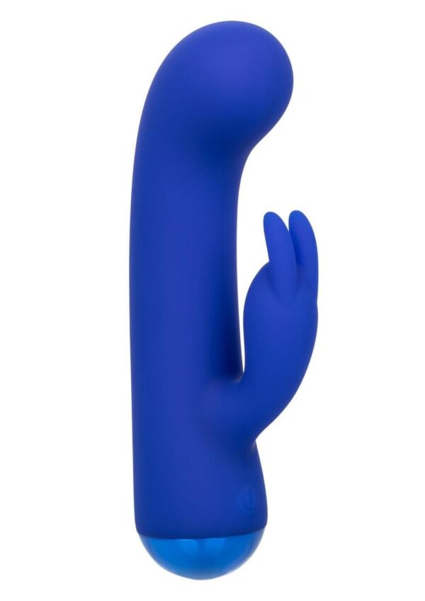 Thicc Chubby Bunny Rechargeable Silicone Rabbit Vibrator - Blue - Image 2