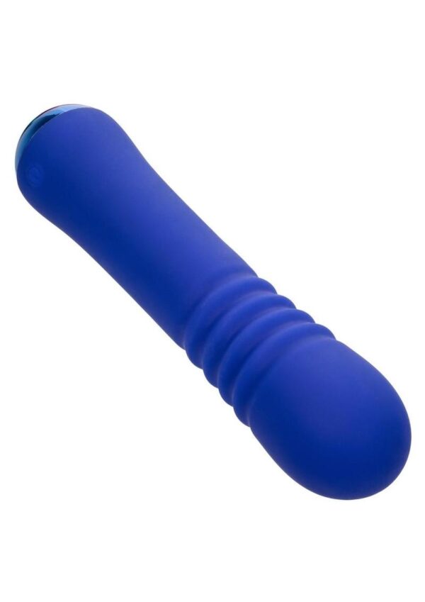 Thicc Chubby Thrusting Rechargeable Silicone Vibrating Wand - Purple - Image 2