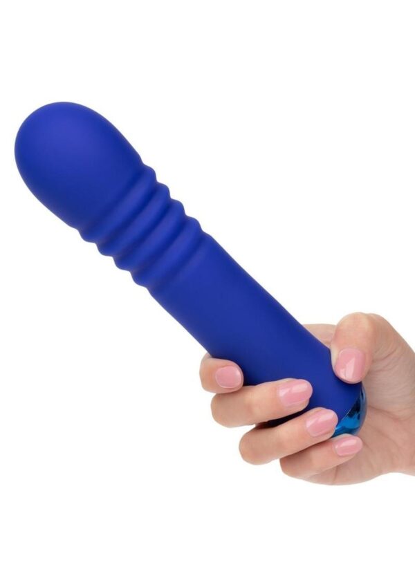Thicc Chubby Thrusting Rechargeable Silicone Vibrating Wand - Purple - Image 4