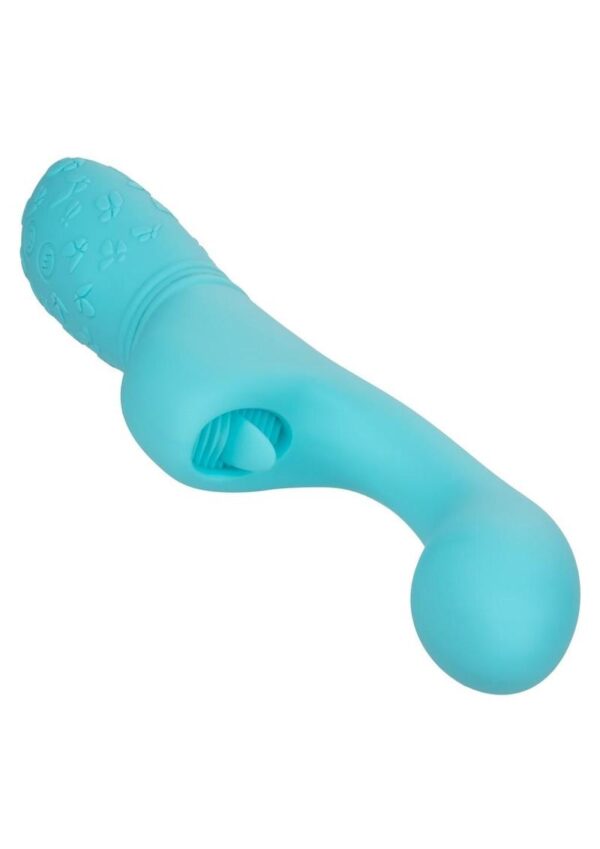 Rechargeable Butterfly Kiss Silicone Clitoral Flicker Vibrator - Blue - Image 3