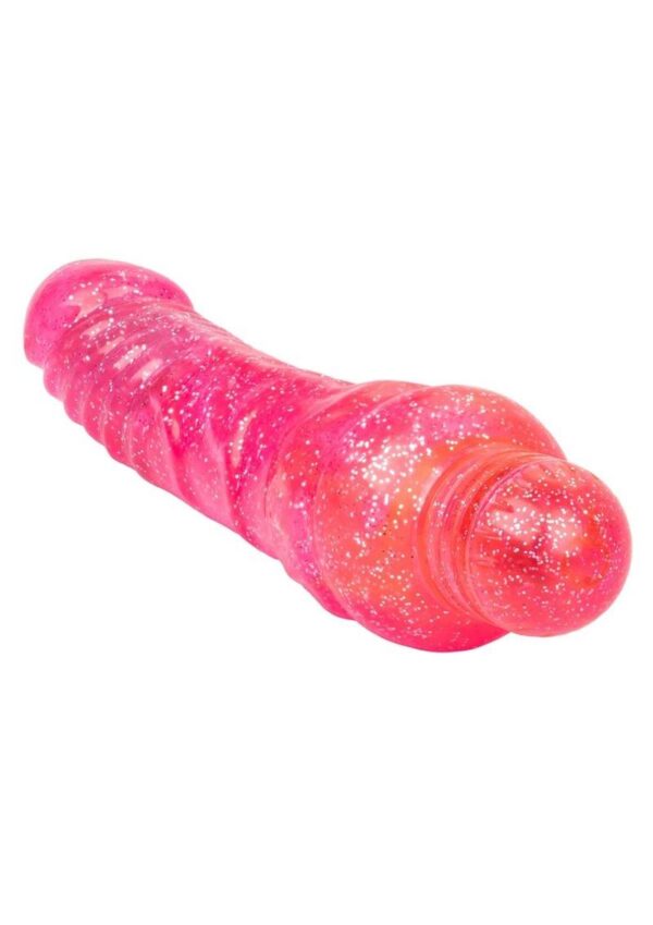 Sparkle Glitter Jack Vibrator Waterproof 5.75in - Pink - Image 4
