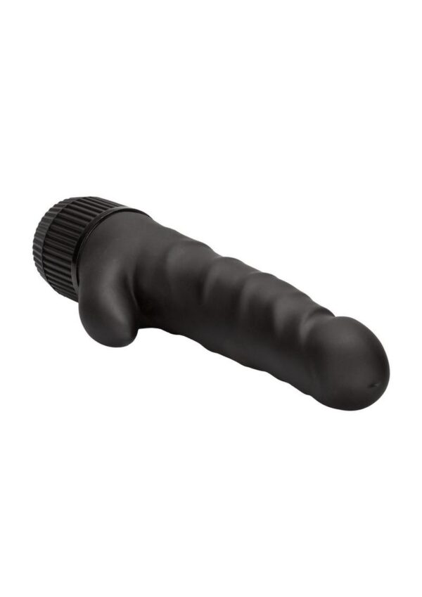 Black Velvet Clit Arouser Realistic Rabbit Vibrator - Black - Image 3