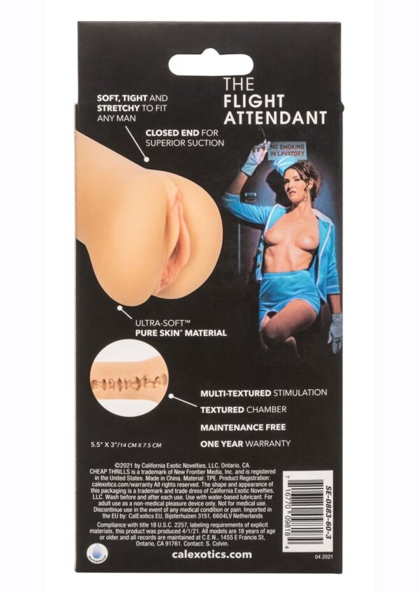 Cheap Thrills The Flight Attendant Stroker - Pussy - Vanilla - Image 4