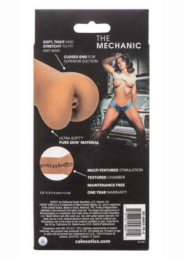 Cheap Thrills The Mechanic Stroker - Pussy - Chocolate - Image 4