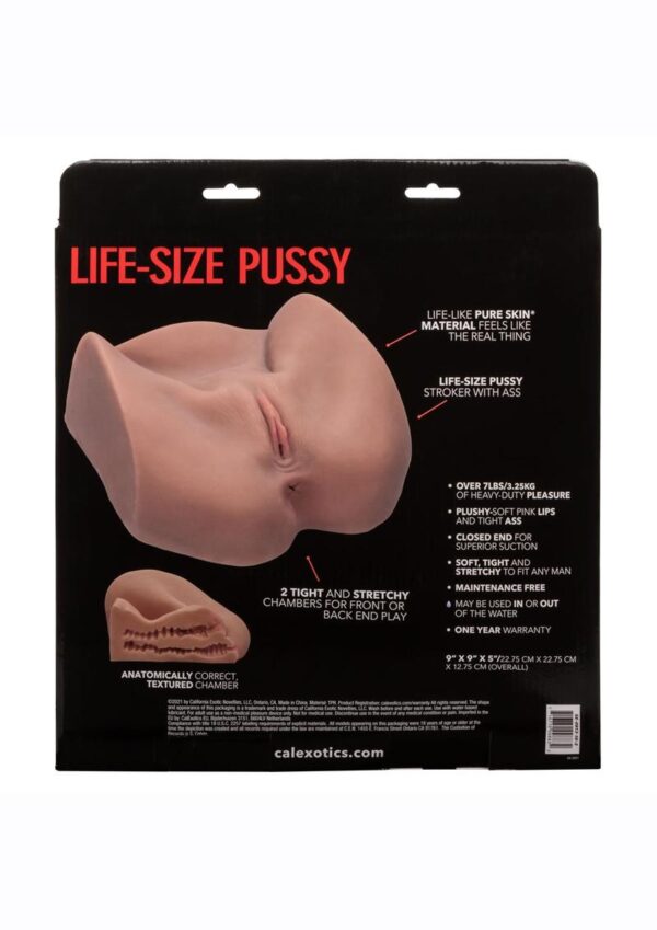 Stroke It Life-Size Pussy Masturbator - Chocolate - Image 4