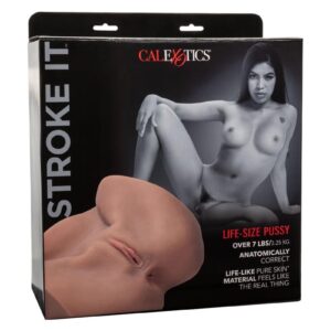 Stroke It Life-Size Pussy Masturbator - Chocolate