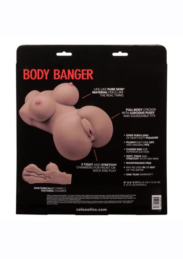 Stroke It Body Banger Masturbator - Chocolate - Image 4