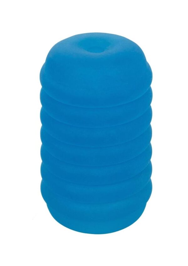 Pop Sock Ribbed Stroker - Blue - Image 2