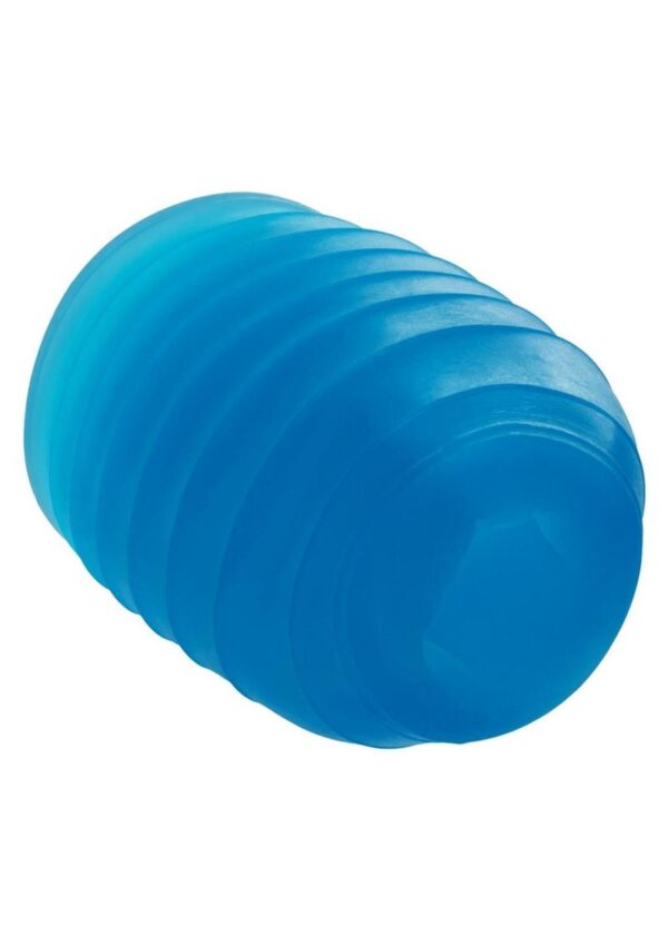 Pop Sock Ribbed Stroker - Blue - Image 3