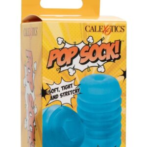 Pop Sock Ribbed Stroker - Blue