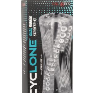 Cyclone Dual Ribbed Stroker XL - Clear