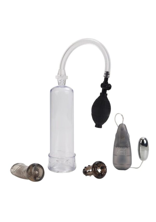 Optimum Series Sta-Hard Erecotor Set Penis Pump - Clear - Image 2