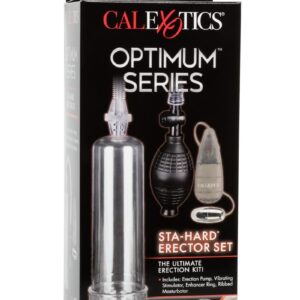 Optimum Series Sta-Hard Erecotor Set Penis Pump - Clear