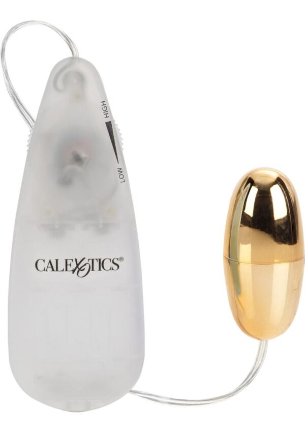 Pocket Exotics Vibrating Gold Bullet with Wired Remote Control - Gold - Image 2