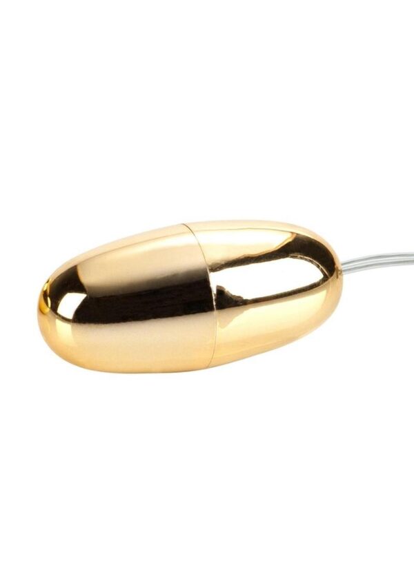 Pocket Exotics Vibrating Gold Bullet with Wired Remote Control - Gold - Image 3