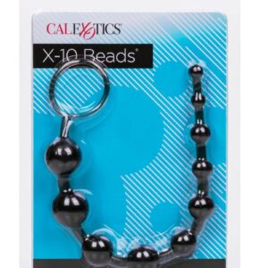 X 10 Anal Beads - Black