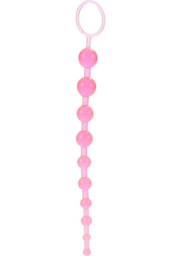X 10 Anal Beads - Pink - Image 2