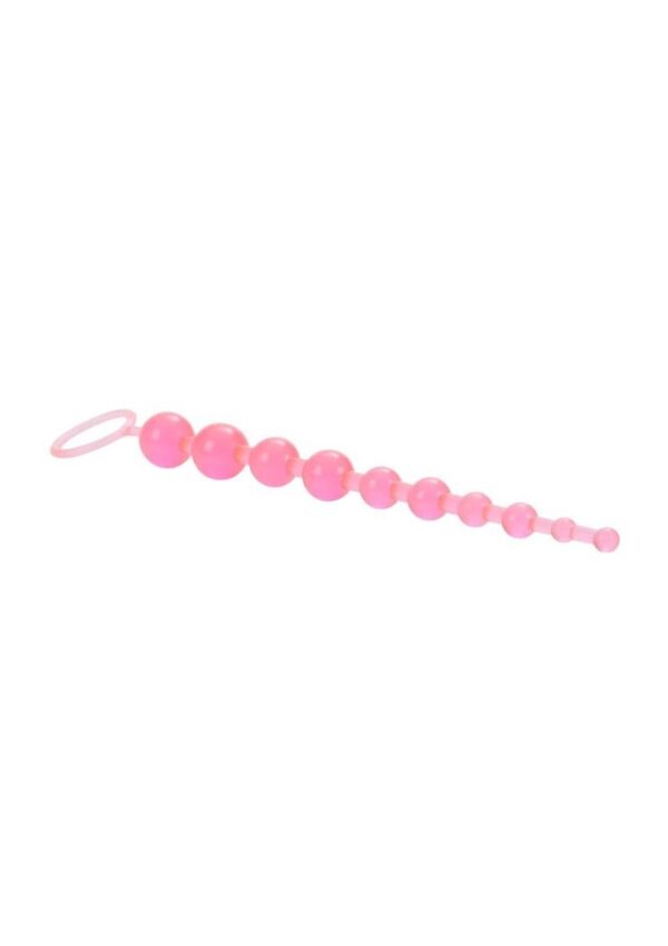 X 10 Anal Beads - Pink - Image 3