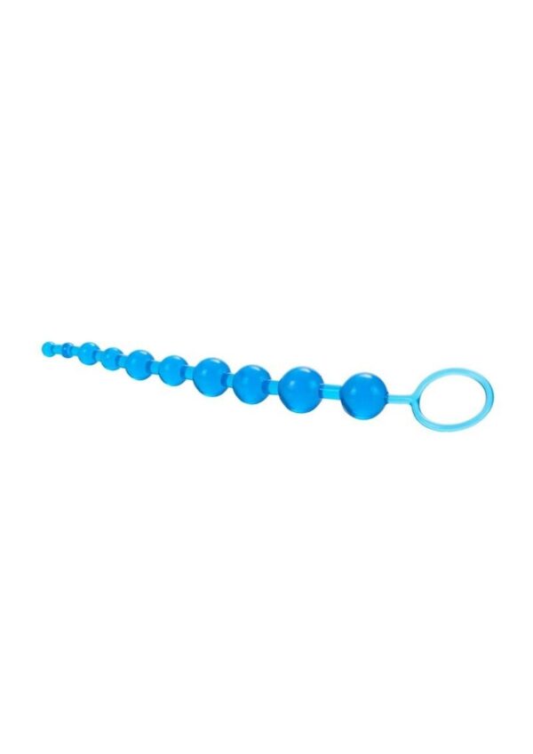 X 10 Anal Beads - Blue - Image 3