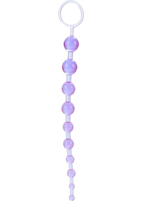 X 10 Anal Beads - Purple - Image 2