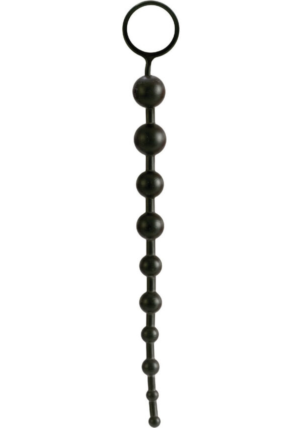 Superior X 10 Anal Beads - Black - Image 2