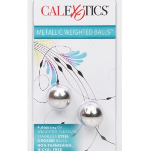 Metallic Weighted Orgasm Kegel Balls - Silver