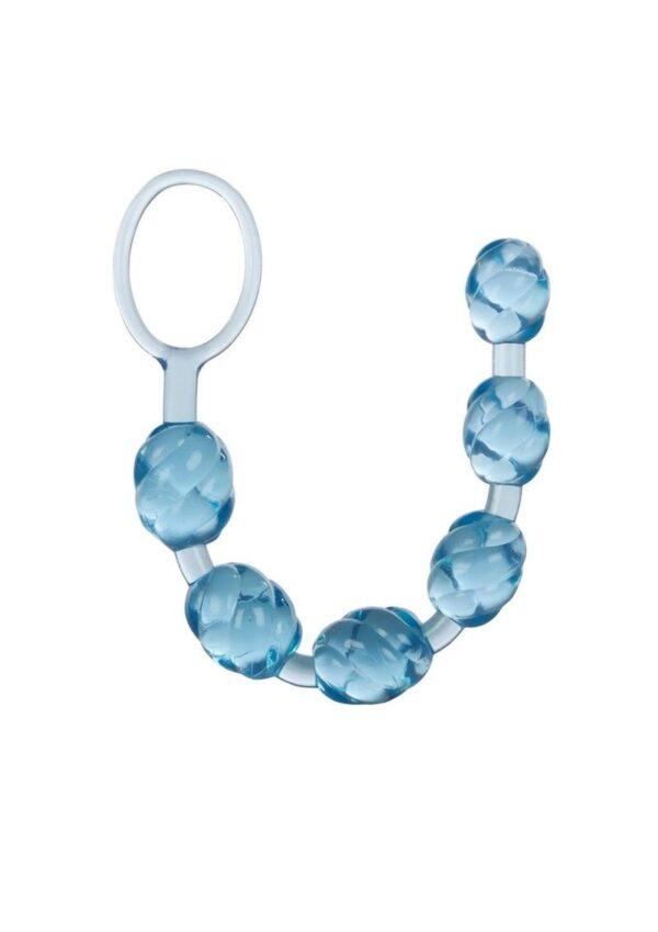 Swirl Pleasure Anal Beads -Blue - Image 3