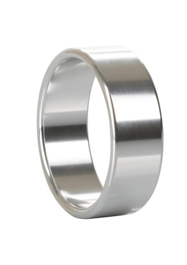 Alloy Metallic Cock Ring - Extra Large - 2in - Silver - Image 3