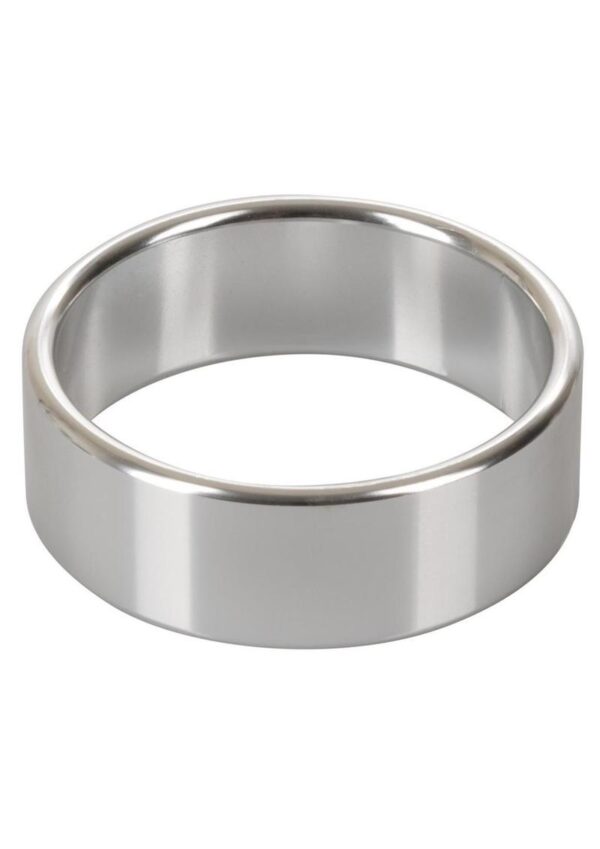 Alloy Metallic Cock Ring - Extra Large - 2in - Silver - Image 4