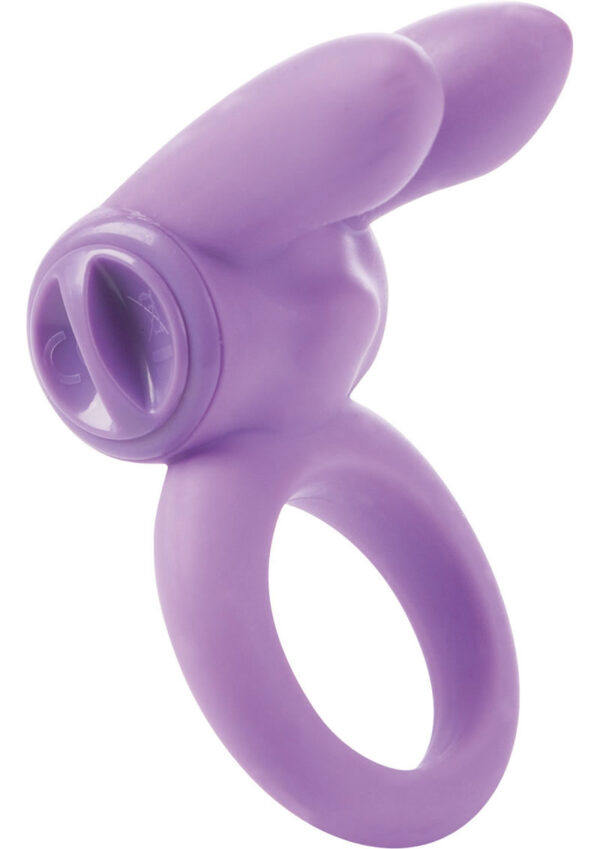 Silicone Jack Rabbit Ring Cockring Waterproof Purple - Image 2