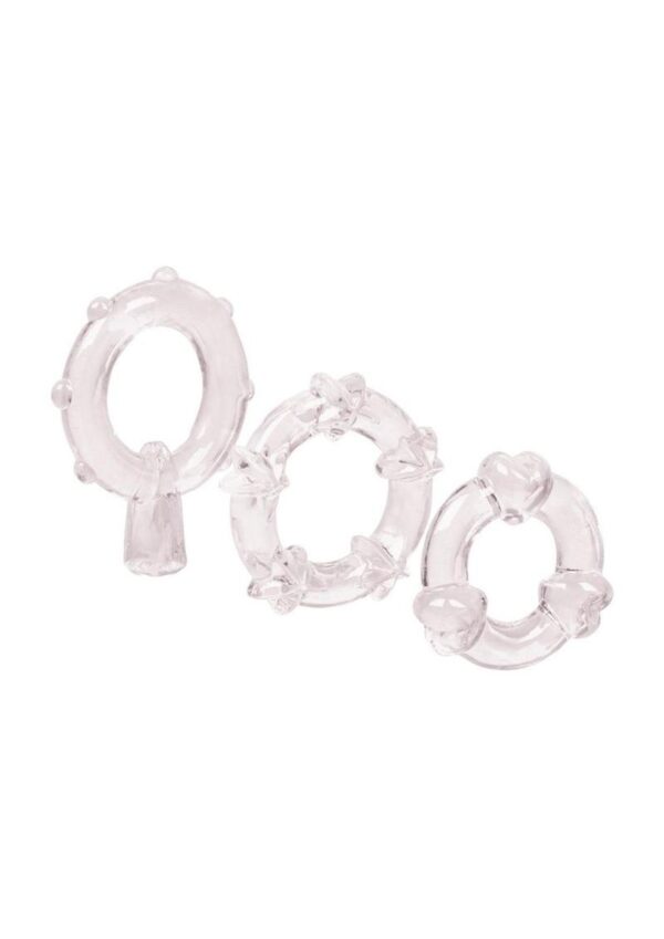 Magic C Rings Cock Rings (3 Piece Set) - Clear - Image 4